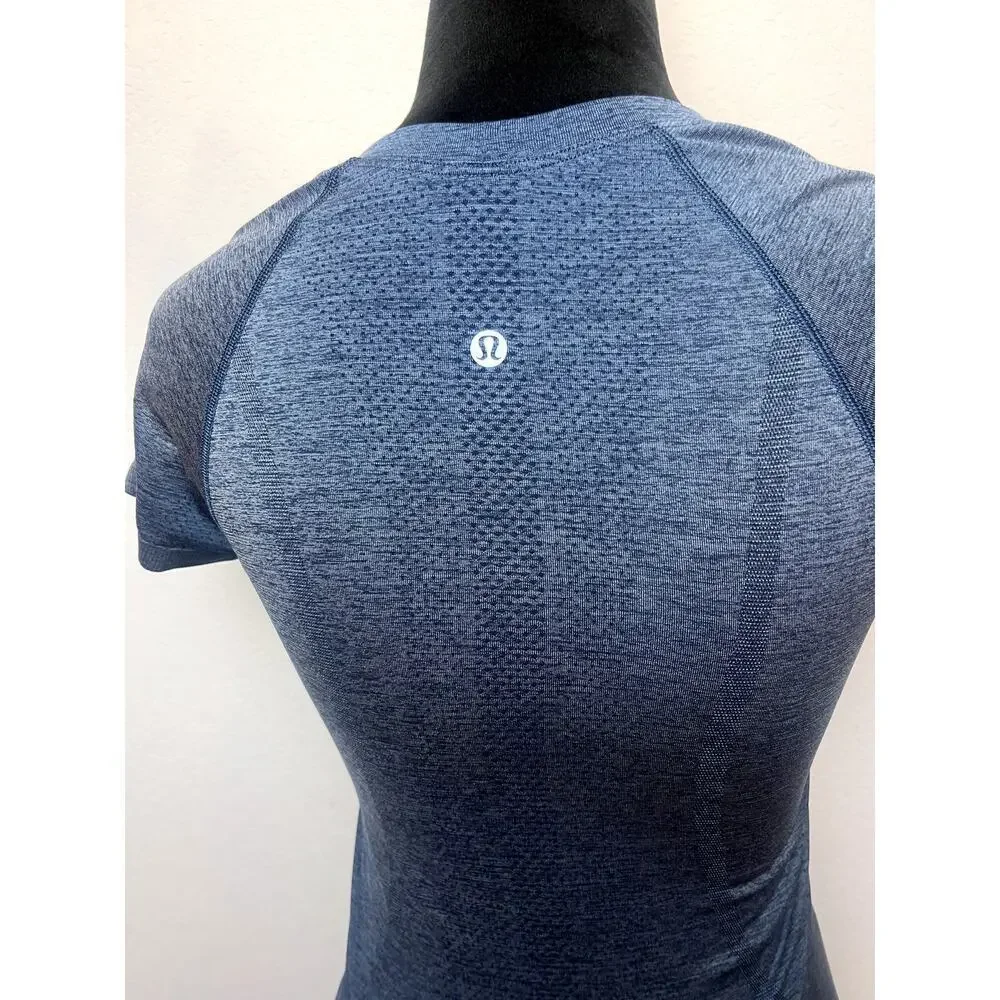 Lululemon Swiftly Tech Short Sleeve Crew Shirt Size 4 Blue